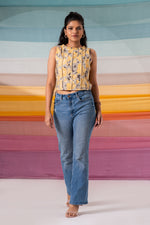 Load image into Gallery viewer, Suzette pintuck Crop Top with bead details