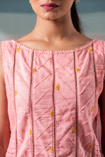 Load image into Gallery viewer, Rosette highly detailed crop with bead and handwork additions