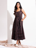 Load image into Gallery viewer, Charcoal Paradise Midi Dress