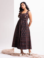 Load image into Gallery viewer, Charcoal Paradise Midi Dress
