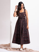 Load image into Gallery viewer, Charcoal Paradise Midi Dress