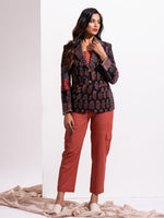 Load image into Gallery viewer, Theatrical Print Patched Over Coat