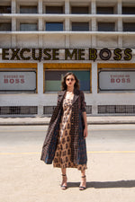 Load image into Gallery viewer, Enigmatic Multiprint Long overcoat