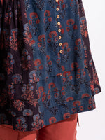 Load image into Gallery viewer, Virtuoso Azure Buttoned Tunic