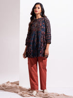 Load image into Gallery viewer, Virtuoso Azure Buttoned Tunic