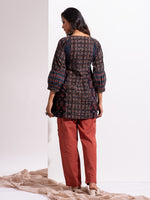 Load image into Gallery viewer, Virtuoso Azure Buttoned Tunic