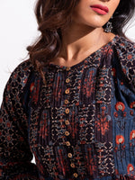 Load image into Gallery viewer, Virtuoso Azure Buttoned Tunic