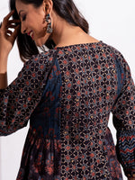 Load image into Gallery viewer, Virtuoso Azure Buttoned Tunic