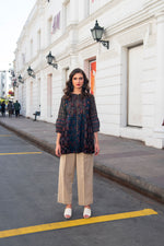 Load image into Gallery viewer, Virtuoso Azure Buttoned Tunic