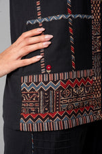 Load image into Gallery viewer, Checkered Mosaic cotton shirt