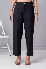 Load image into Gallery viewer, Laid-Black Luxe cotton flex pants
