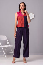 Load image into Gallery viewer, Lively Soirée Color Clash Crop top