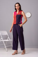 Load image into Gallery viewer, Lively Soirée Color Clash Crop top