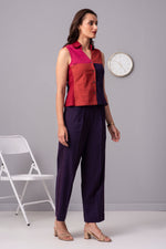 Load image into Gallery viewer, Lively Soirée Color Clash Crop top