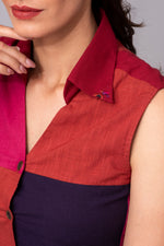 Load image into Gallery viewer, Lively Soirée Color Clash Crop top