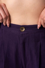Load image into Gallery viewer, Jubilant amethyst cotton straight pant