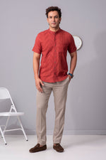 Load image into Gallery viewer, Henry Burnt orange visual harmony shirt
