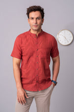 Load image into Gallery viewer, Henry Burnt orange visual harmony shirt