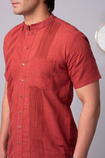 Load image into Gallery viewer, Henry Burnt orange visual harmony shirt