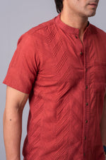 Load image into Gallery viewer, Henry Burnt orange visual harmony shirt
