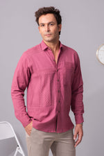 Load image into Gallery viewer, Symphonic dreamscape of tucks cotton shirt