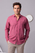 Load image into Gallery viewer, Symphonic dreamscape of tucks cotton shirt