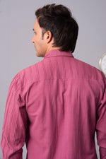 Load image into Gallery viewer, Symphonic dreamscape of tucks cotton shirt