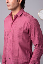 Load image into Gallery viewer, Symphonic dreamscape of tucks cotton shirt