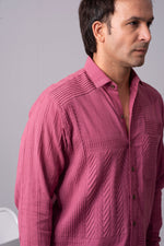 Load image into Gallery viewer, Symphonic dreamscape of tucks cotton shirt