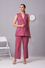 Load image into Gallery viewer, Thread and thrive patterned overcoat