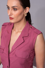 Load image into Gallery viewer, Thread and thrive patterned overcoat