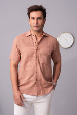 Load image into Gallery viewer, Patched maze cotton shirt