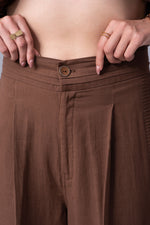 Load image into Gallery viewer, Cocoa pattern patch cotton straight pants