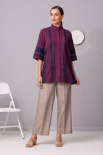 Load image into Gallery viewer, Purple mirage detailed tunic