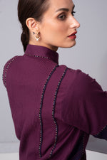 Load image into Gallery viewer, Purple mirage detailed tunic