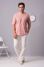 Load image into Gallery viewer, Textural Tapestry tales cotton shirt