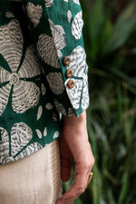 Load image into Gallery viewer, The Emerald Bagh Block-Print Short Coat