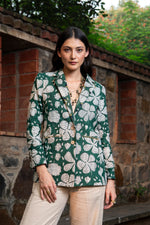 Load image into Gallery viewer, The Emerald Bagh Block-Print Short Coat