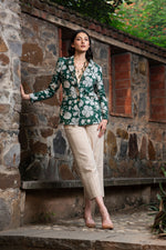 Load image into Gallery viewer, The Emerald Bagh Block-Print Short Coat