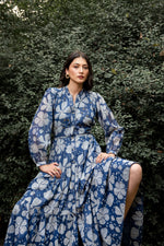 Load image into Gallery viewer, The Neelambar Gilded Tier Dress