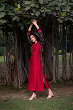 Load image into Gallery viewer, The Rubina Regale Side Slit Dress