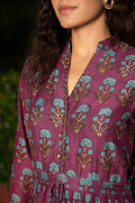 Load image into Gallery viewer, The Teal and Tonic Amethyst Midi dress