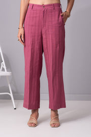Sunkissed Rose straight cotton pants