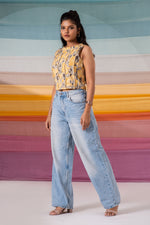 Load image into Gallery viewer, Suzette pintuck Crop Top with bead details
