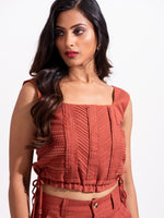Load image into Gallery viewer, Rustic Kantha Crop Top
