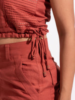 Load image into Gallery viewer, Rustic Kantha Crop Top
