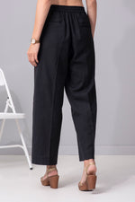 Load image into Gallery viewer, Laid-Black Luxe cotton flex pants
