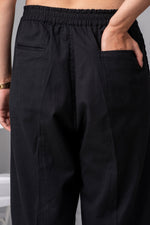 Load image into Gallery viewer, Laid-Black Luxe cotton flex pants
