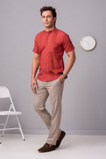 Load image into Gallery viewer, Henry Burnt orange visual harmony shirt
