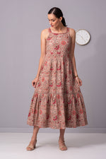 Load image into Gallery viewer, Ayumi Roseate printed long dress
